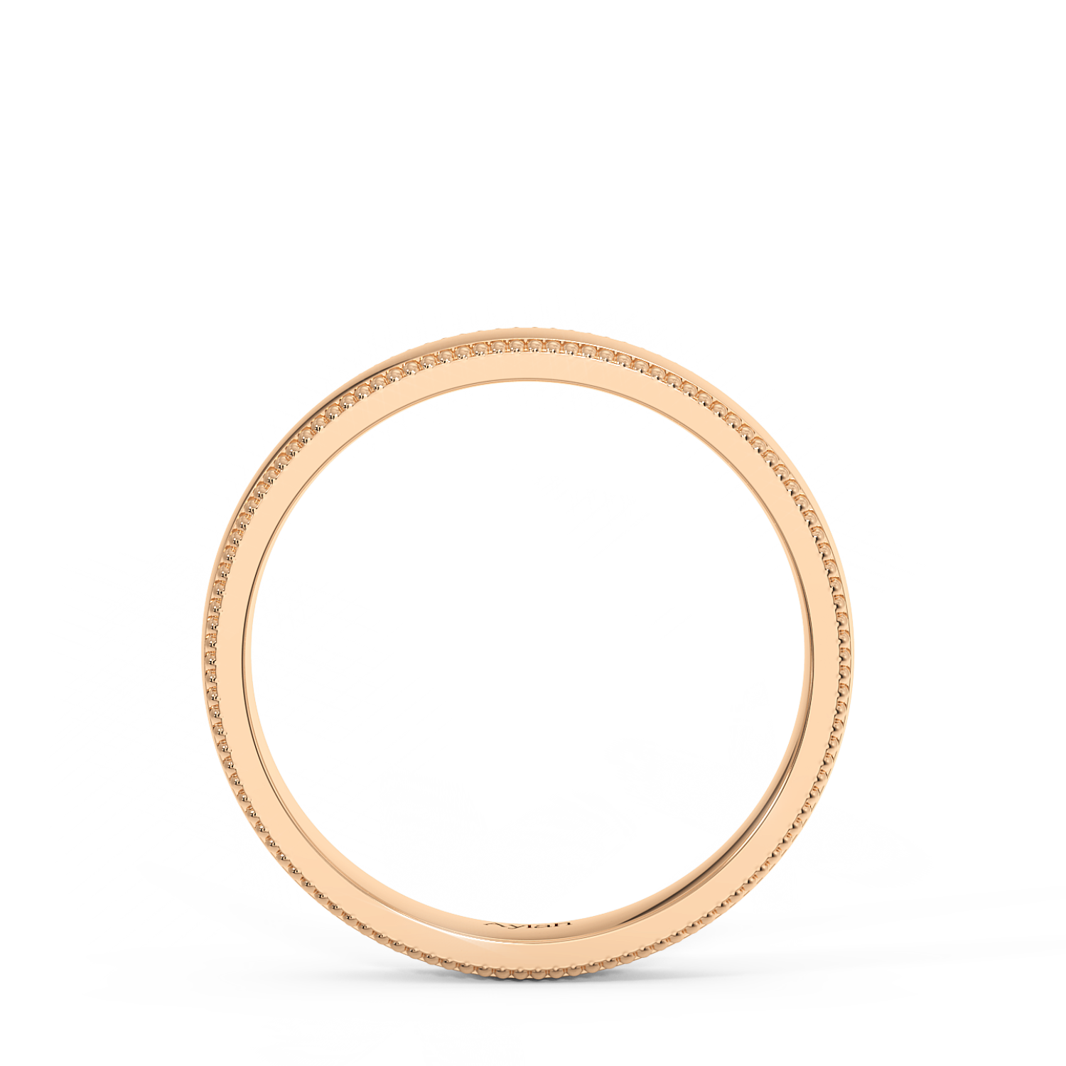 4mm Court Shape Millgrain