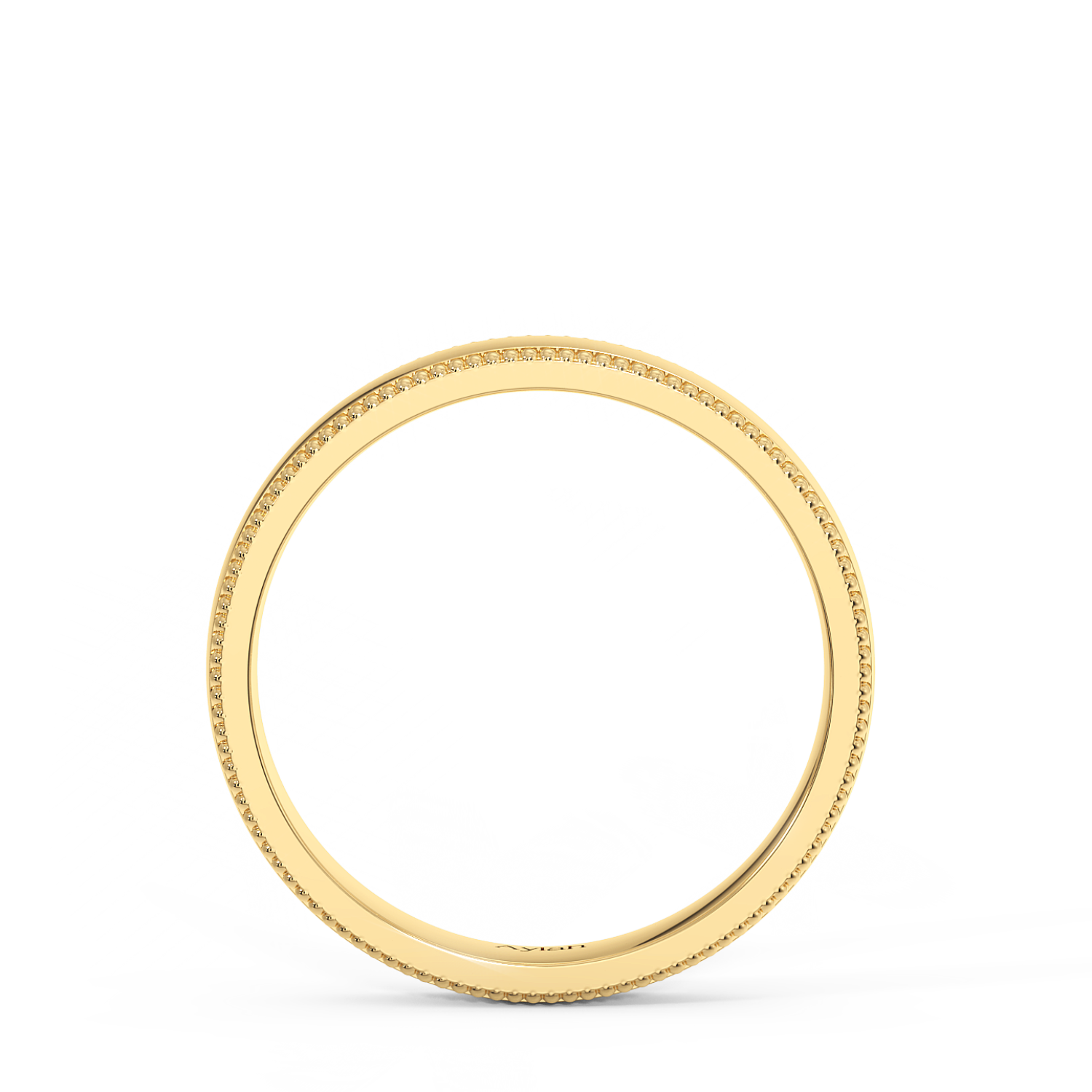 4mm Court Shape Millgrain