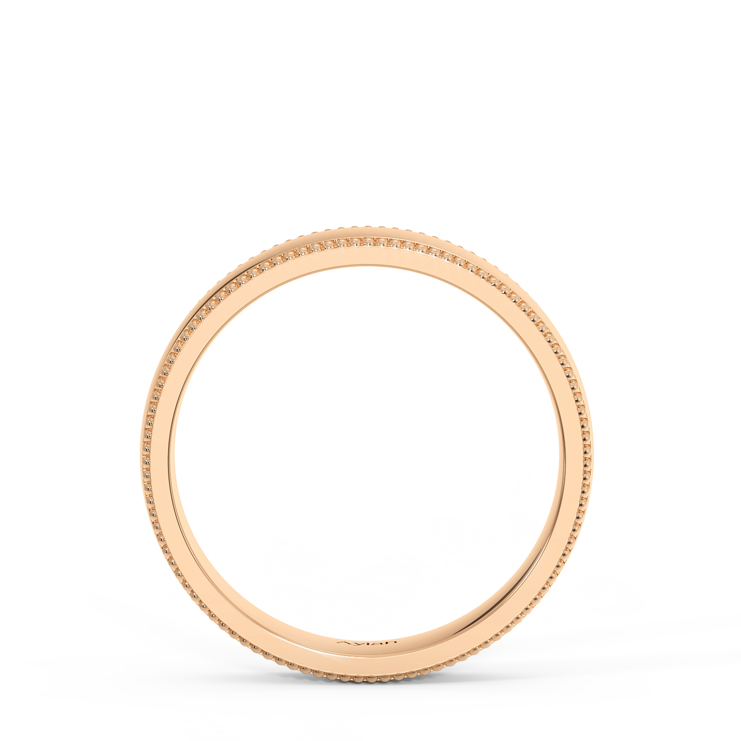 5mm Court Shape Millgrain