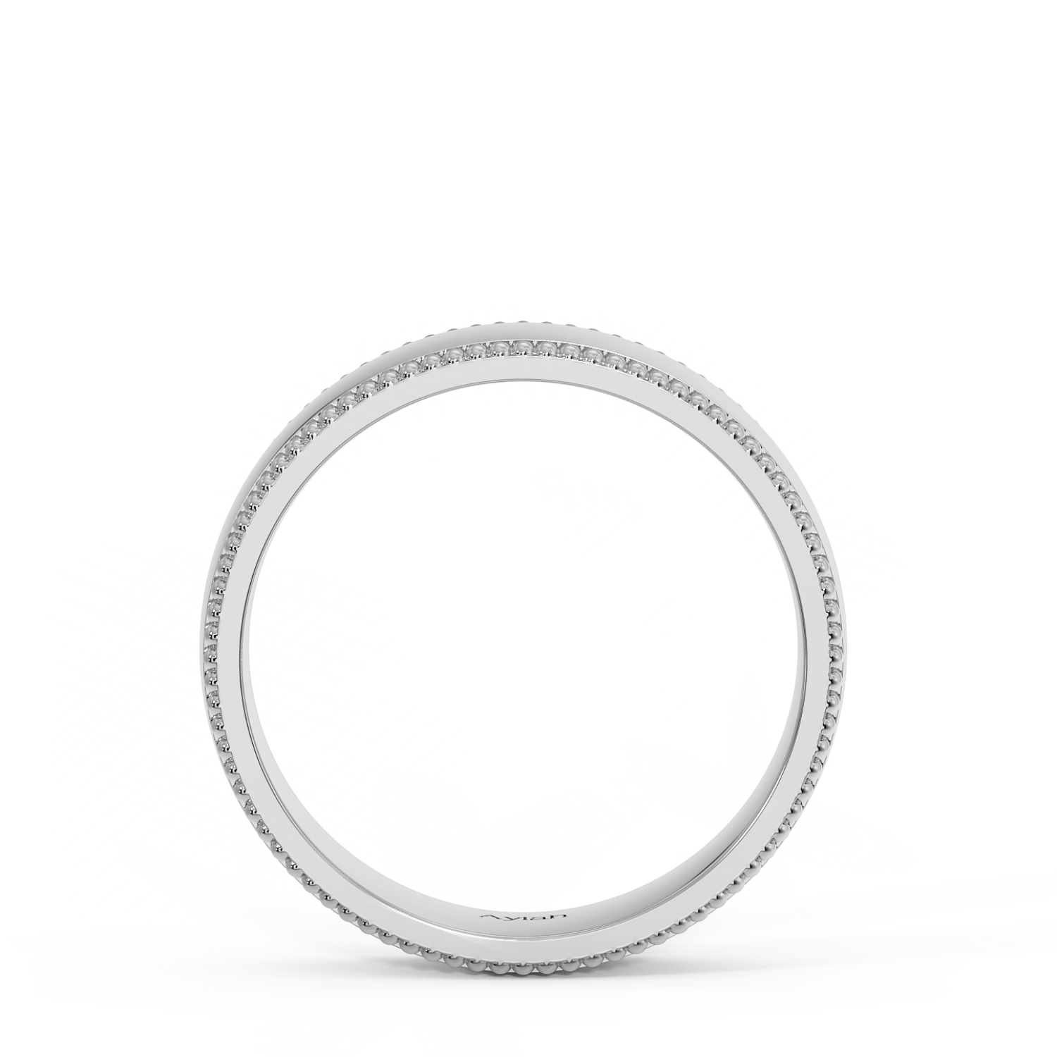 6mm Court Shape Millgrain