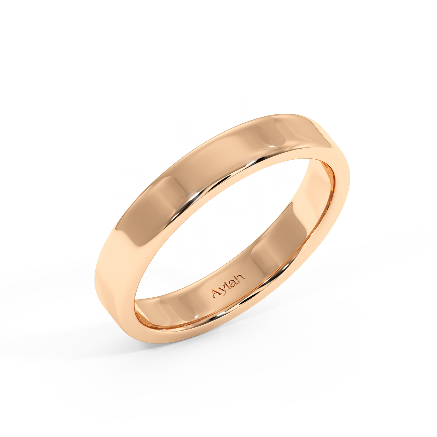 4mm Soft Court rose gold